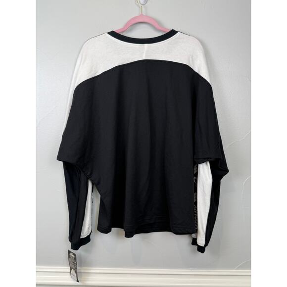 Otomix Athletics Sweatshirt XXL Black White Stripe Retro Bodybuilding USA NWT - Picture 3 of 10